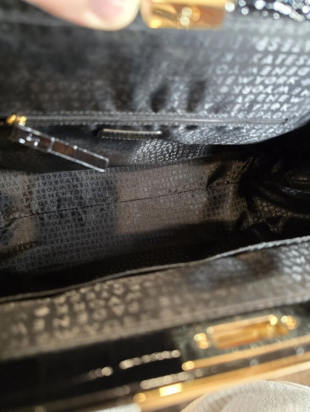 Kate Spade Knightsbridge Constance Croc Patent Leather Satchel Bag